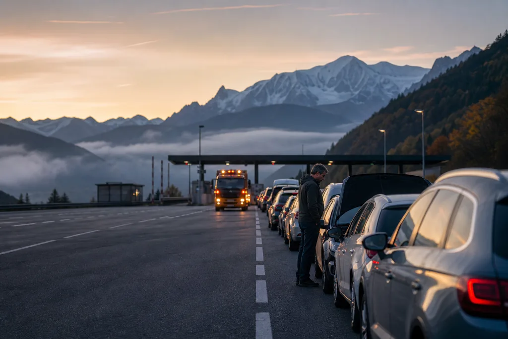 Dépannage automobile à Bonne - Haute-Savoie — Dépannage auto frontaliers Genève-Annemasse : intervention dépanneuse aux abords des douanes du Genevois